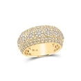 thumbnail image 1 of Mia Diamonds 14kt Yellow Gold Mens Round Diamond Luxury Lined Cluster Band Ring 2-1/4 Cttw, 1 of 1