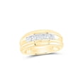 thumbnail image 1 of 14kt Yellow Gold Mens Round Diamond Wedding Channel Set Band Ring 1/2 Cttw, 1 of 4