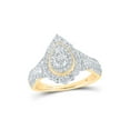 thumbnail image 1 of 14kt Yellow Gold Pear Diamond Halo Bridal Wedding Engagement Ring 1 Cttw, 1 of 1