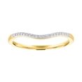 thumbnail image 1 of 14kt Yellow Gold Plated Genuine Diamond Accent Stackable Ring, 1 of 4