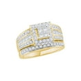 thumbnail image 1 of 14kt Yellow Gold Princess Diamond Bridal Wedding Ring Band Set 1-5/8 Cttw, 1 of 1