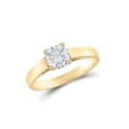 thumbnail image 1 of 14kt Yellow Gold Round Diamond Solitaire Bridal Wedding Engagement Ring 1 Cttw, 1 of 1