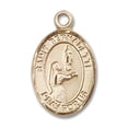 thumbnail image 1 of 14kt Yellow Gold St. Bernadette Medal 1/2 x 1/4 inches, 1 of 1