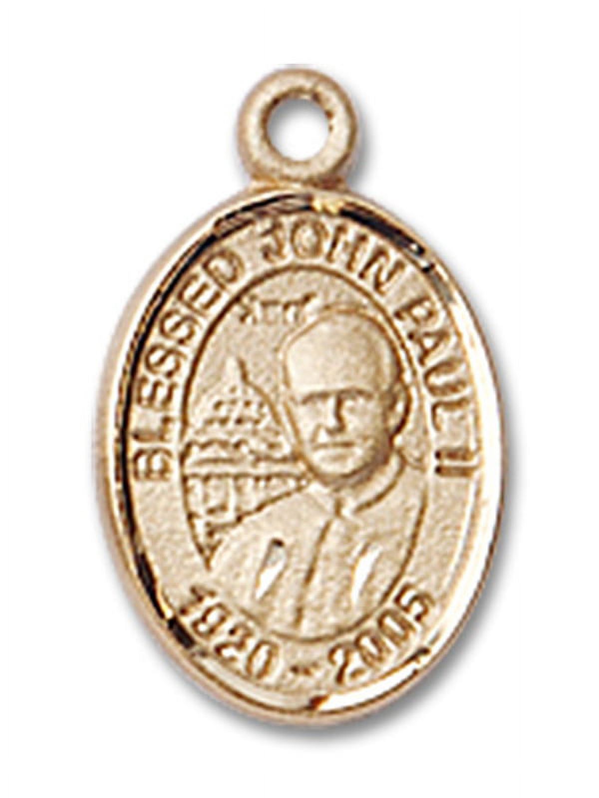 14kt Yellow Gold St. John Paul II Medal 1/2 x 1/4 inches - Walmart.com
