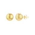 thumbnail image 1 of 14kt Yellow Gold Women's 10mm Ball Stud Earrings With Post and Butterfly Closure, 1 of 4