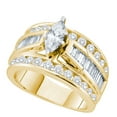 thumbnail image 1 of 14kt Yellow Gold Womens Marquise Diamond Solitaire Bridal Wedding Engagement Ring 2.00 Cttw (Certified), 1 of 1