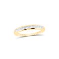 thumbnail image 1 of 14kt Yellow Gold Womens Round Channel-set Diamond Single Row Wedding Band 1/4 Cttw, 1 of 4