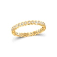 thumbnail image 1 of 14kt Yellow Gold Womens Round Diamond Band Ring 1/4 Cttw, 1 of 1