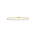 thumbnail image 1 of 14kt Yellow Gold Womens Round Diamond Single Row Tennis Bracelet 1-7/8 Cttw, 1 of 1