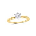 thumbnail image 1 of 14kt Yellow Gold Womens Round Diamond Solitaire Bridal Wedding Engagement Ring 1/2 Cttw, 1 of 1