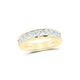 thumbnail image 1 of 14kt Yellow Gold Womens Round Diamond Wedding Channel Set Band 1 Cttw, 1 of 6
