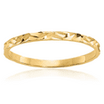 thumbnail image 1 of 14K Solid Yellow Gold Zig Zag Band Ring, 1 of 5