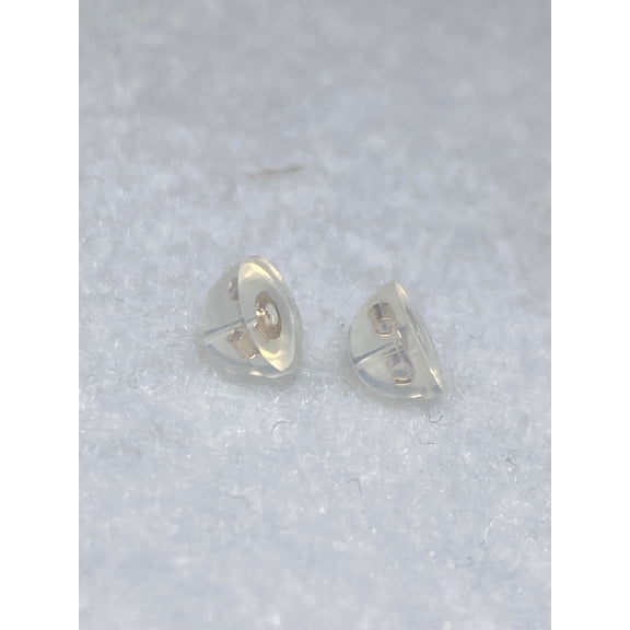 14kt earring backs butterfly silicone 2 pairs