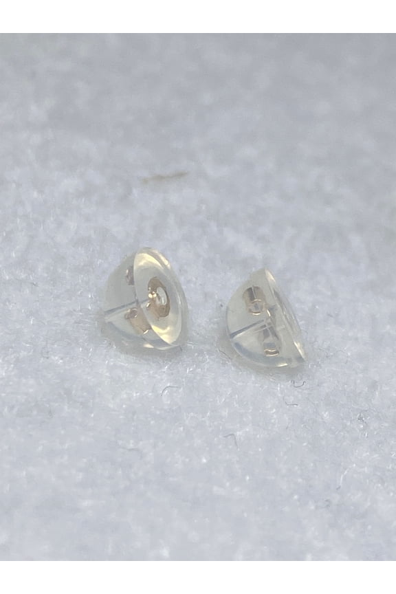 14kt earring backs butterfly silicone 2 pairs