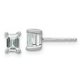 thumbnail image 1 of 14k White Gold 4.95x3.45mm Emerald Earring Mountings, 1 of 3