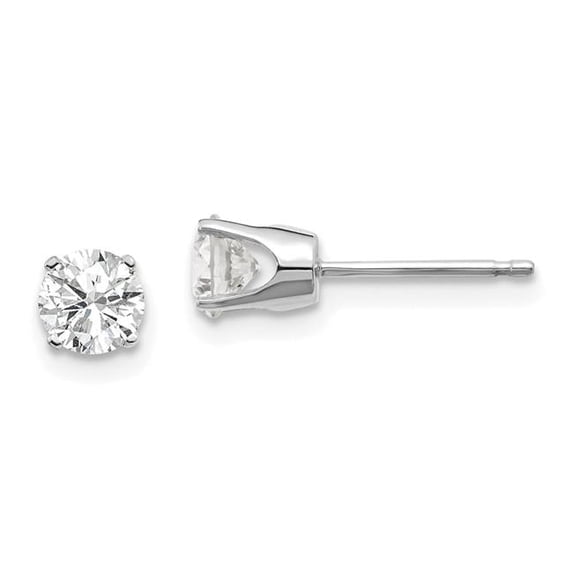 14kw .75ct I1 J-K Diamond Stud Push-on Post Earrings ST2