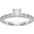 thumbnail image 1 of 14kw Lab Grown Dia VS/SI Colorless Peg Set Engagement Ring, 1 of 6