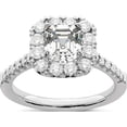 thumbnail image 1 of 14kw Lab Grown Dia VS/SI Colorless S/M Ascher Halo Eng. Ring, 1 of 5