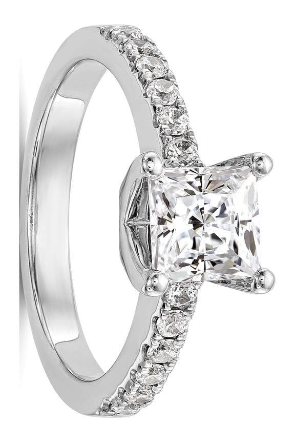 14kw Lab Grown Dia VS/SI Colorless Semi-Mount Engagement Ring