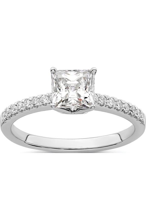 14kw Lab Grown Dia VS/SI Colorless Semi-Mount Engagement Ring