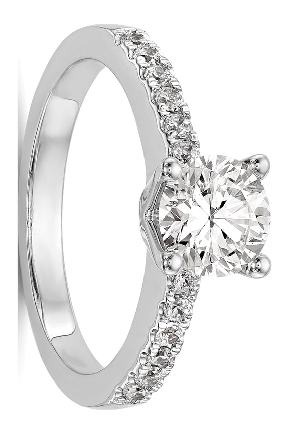 14kw Lab Grown Dia VS/SI Colorless Semi-Mount Engagement Ring