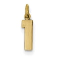 thumbnail image 1 of 14ky Casted Small Polished Number 1 Charm, 1 of 1