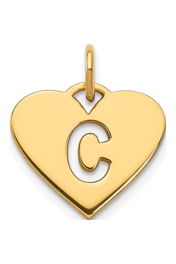 14ky Initial Letter C Initial Charm Yellow Gold Material Captivating Timeless Inspired An unforgettable keepsake to treasure forever