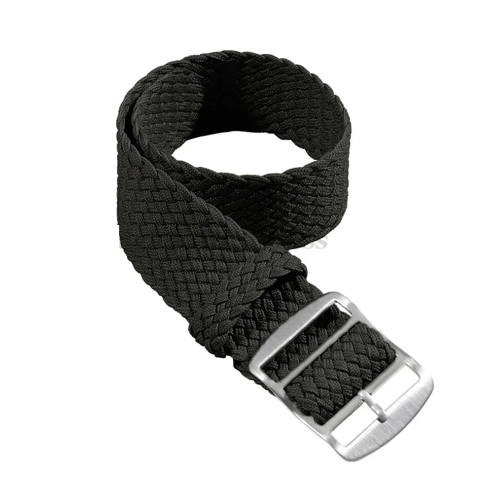 Cinturino Per Orologio OnWatch 16 Mm In Nylon Perlon Intrecciato – Made In Italy, Colore Nero - 3