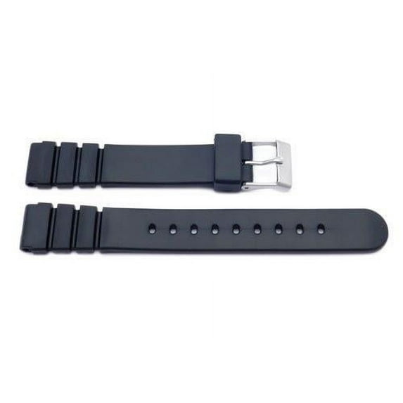 14mm Black Casio Style Water Resistant Watch Strap