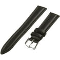 thumbnail image 1 of 14mm Black Genuine Calfskin Women's Long Watch Strap, 1 of 1