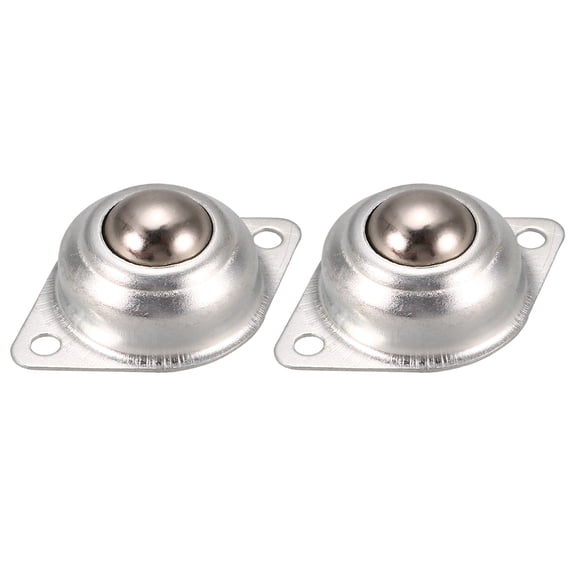 14mm Dia Ball Transfer Bearing Unit Casters Universal Wheel Silver Tone 2pcs