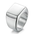 thumbnail image 1 of 14mm Gold/Silver/Black/Retro Gray Band Men's 316L Stainless Steel Ring Size 7-12, 1 of 9