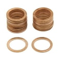 thumbnail image 1 of 14mm Inner Dia Copper Flat Washers Car Engine Sealing Gaskets Rings 30pcs, 1 of 5