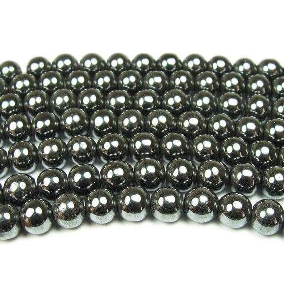 14mm Iron Gray Hematite Smooth Round Beads For Jewelry Making