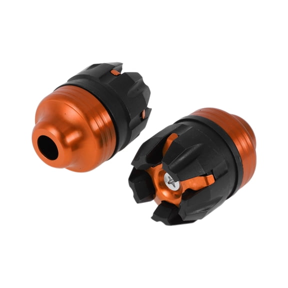 14mm Motorcycle Slider Frame Aluminum Alloy Plastic Wheel Fairing Protection Crash Pad Protector Guard 50mm 70mm Orange 2 Pcs