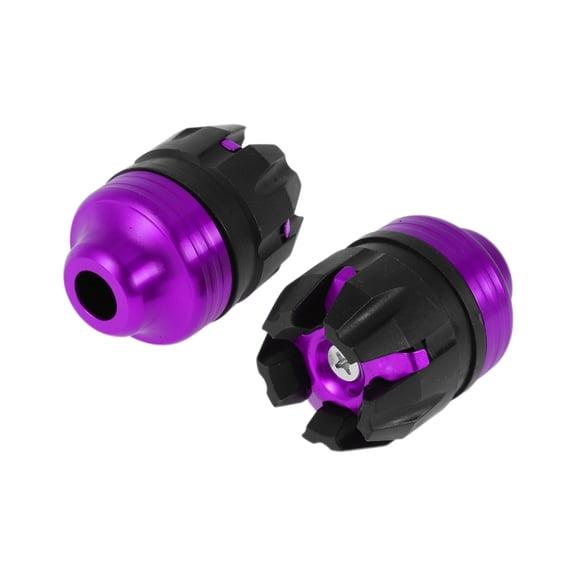 14mm Motorcycle Slider Frame Aluminum Alloy Plastic Wheel Fairing Protection Crash Pad Protector Guard 50mm 70mm Purple 2 Pcs