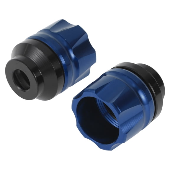 14mm Motorcycle Slider Frame Aluminum Alloy Wheel Fairing Protection Crash Pad Protector Guard 41mm 47mm Blue 2 Pcs