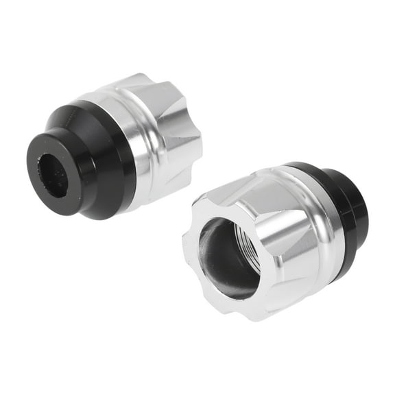 14mm Motorcycle Slider Frame Aluminum Alloy Wheel Fairing Protection Crash Pad Protector Guard 41mm 47mm Silver Tone 2 Pcs