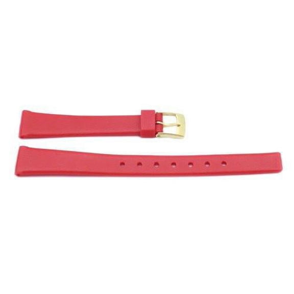 14mm Red Polyurethane Replacement Watch Band