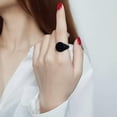 thumbnail image 1 of 14mm Silver Gold Black Polished AAA Band Womens Stainless Steel Smooth Ring 6-10, 1 of 8