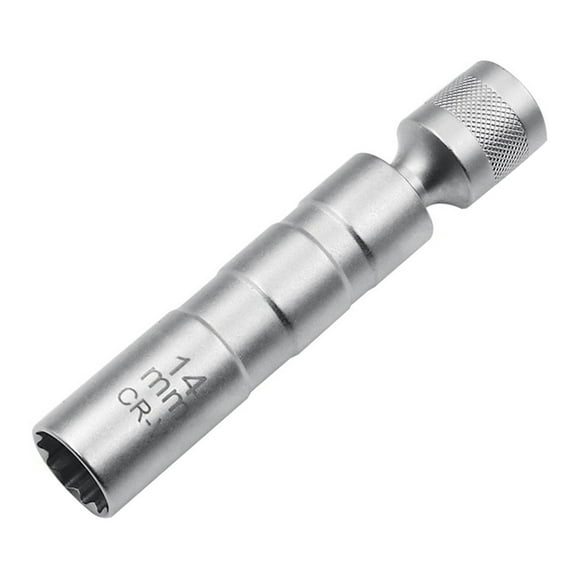 14mm Thin Wall Magnetic Swivel for Spark Plug Socket 3/8-Inch Drive 12-Point for Spark Plug Socket Chrome Vanadium Steel