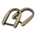 thumbnail image 1 of 14mm U Shape Horseshoe D-Rings Zinc Alloy Electroplated Light Bronze 2 Pack, 1 of 5