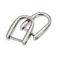 thumbnail image 1 of 14mm U Shape Horseshoe D-Rings Zinc Alloy Electroplated Silver Tone 2 Pack, 1 of 5