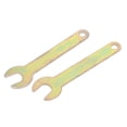 thumbnail image 1 of 14mm Width 114mm Long Metal Single Open Ended Spanner Hand Tool 2pcs, 1 of 1