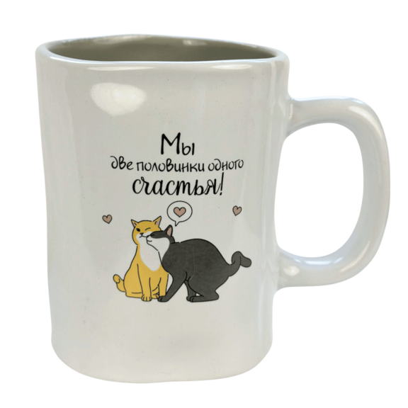 14oz Cat Lovers Mug, Cat Mom Gifts for Women, Cat Coffee Mug Funny Ceramic Tea Cup Novelty Gifts for Office and Home Women Girls Men