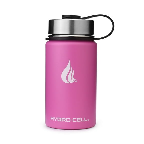14oz (Fluid Ounces) Wide Mouth Hydro Cell Stainless Steel Water Bottle Fuchsia