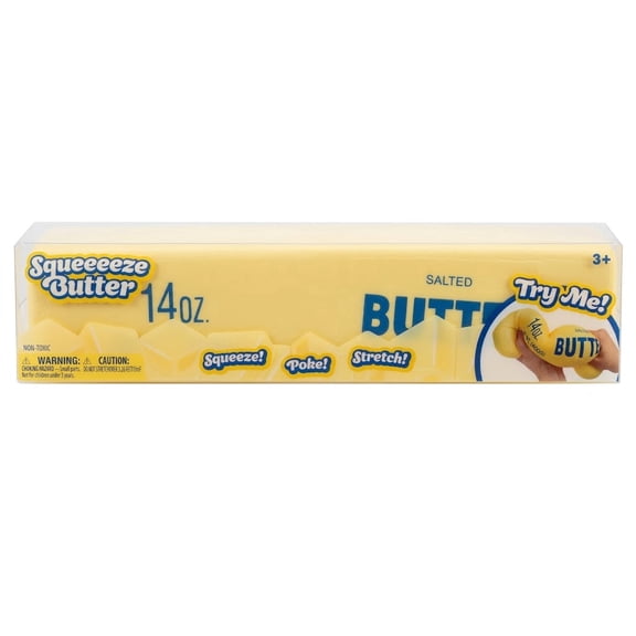 14oz Giant Butter Squishy Stick - Jumbo Squishy Butter Toy for Adults Stress Relief - Big Butter Squishy 14 oz Slow Rising Sensory Stress Ball - 10 Inch Large Butter Squishy for Anxiety