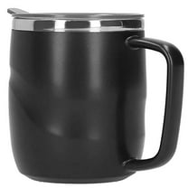 14oz Insulated Coffee Mug with Handle and Lid Stainless Steel Travel Coffee Mug Metal Cups for Drinking Office