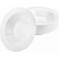 thumbnail image 1 of 14oz Pearl White Round Bowl – Elegant Disposable & Reusable Plastic Serving Bowl for Soups, Salads, Desserts & Snacks – Tableware Weddings, Parties, Catering, Events – Stylish Round Design (210), 1 of 3