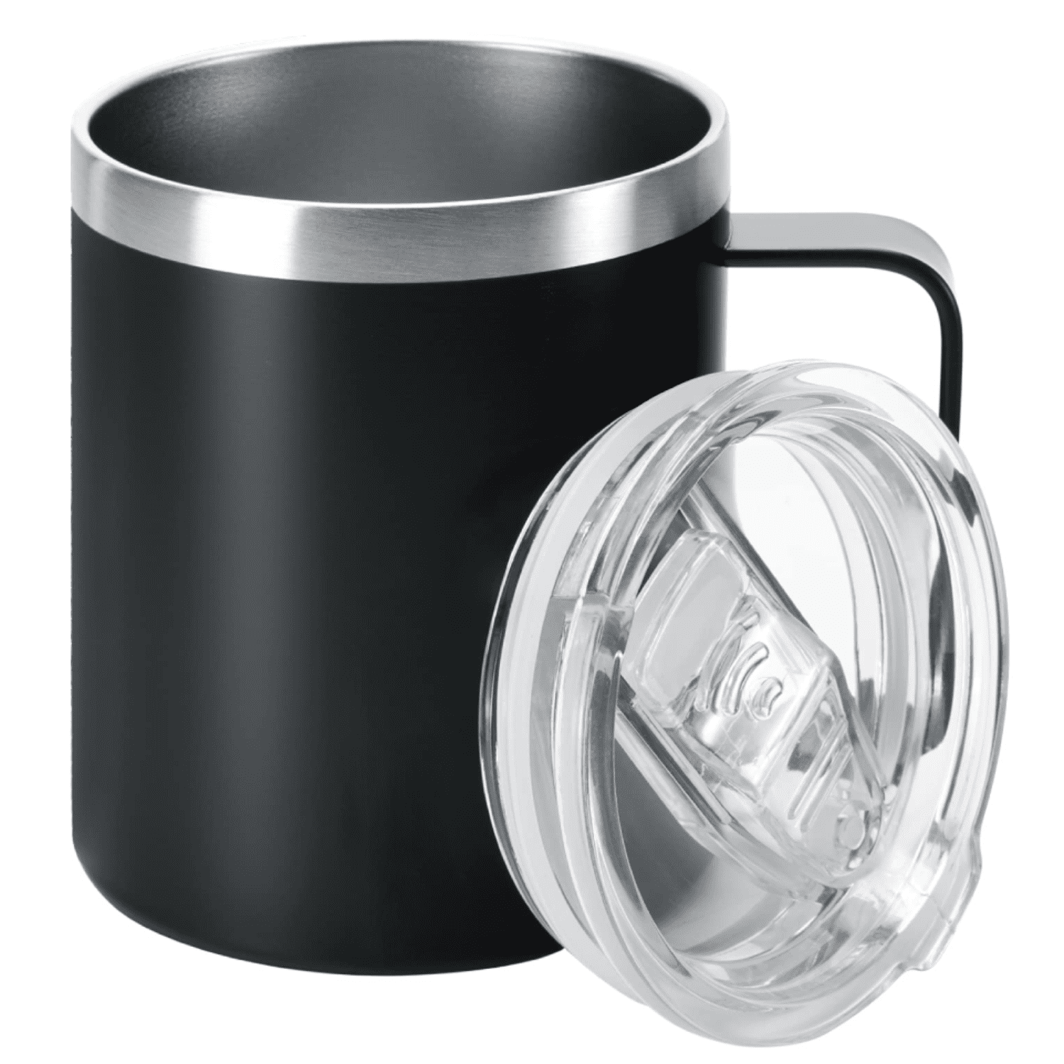 EcoVessel Transit Stainless Steel Travel Mug/Coffee Mug with Slider Lid & Ergonomic Handle, Tumbler with Handle Insulated Coffee Mug - 12oz (Ombre